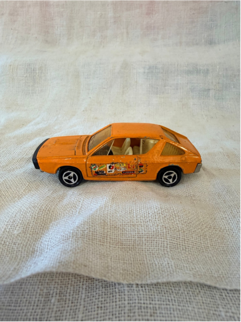 Vintage Majorette Renault 17 TS No 260 Orange Rally Made France 1970s